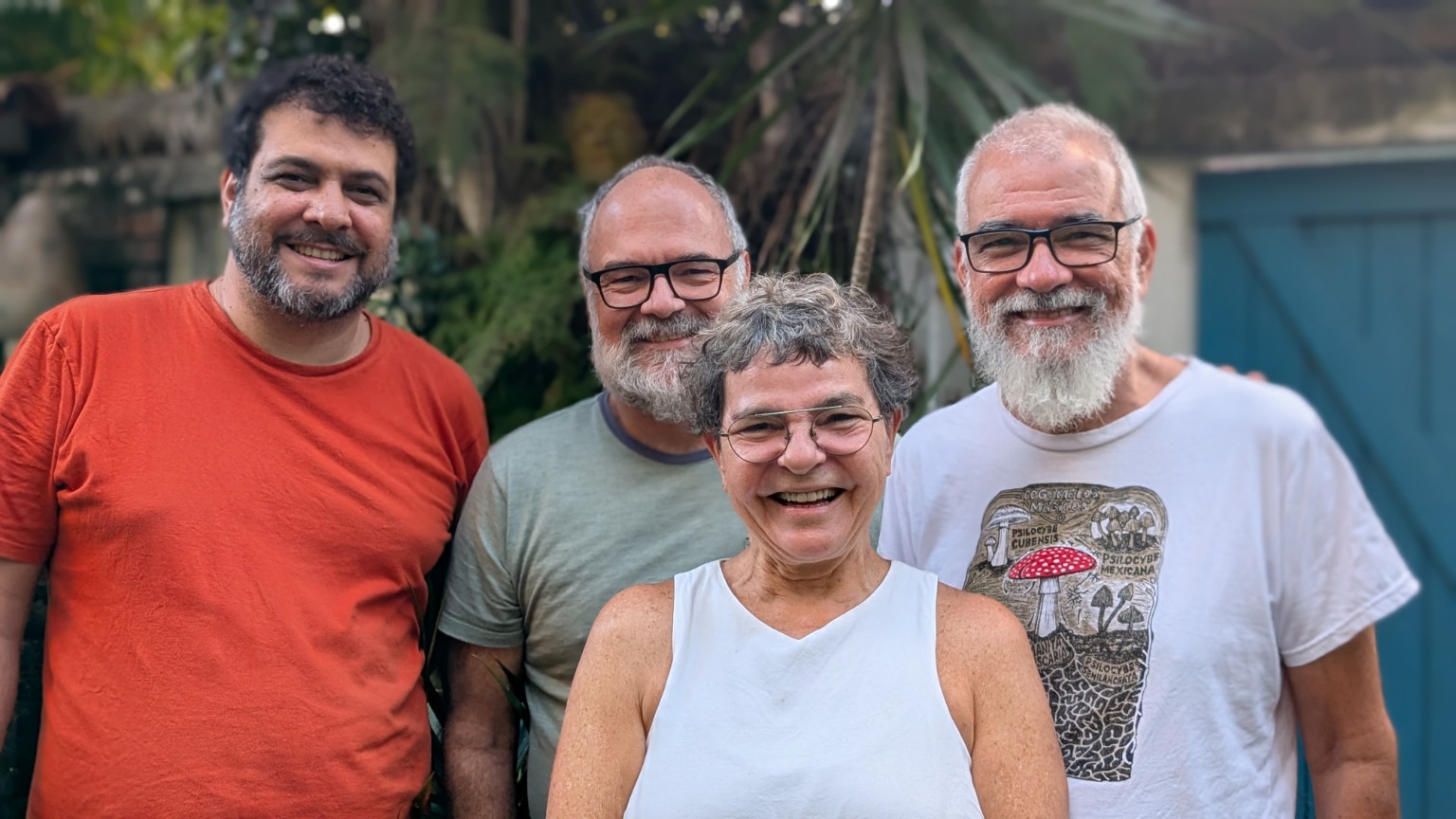Julio Cavani com José Paulo, Christina Machado e Maurício Castro